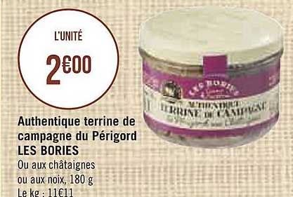 authentique terrine de campagne du périgord les bories