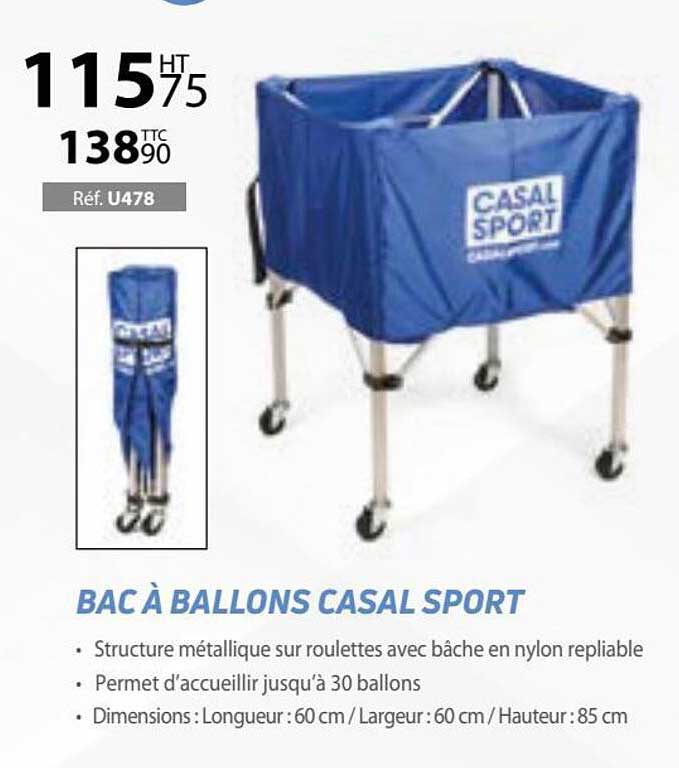 bac à ballons casal sport