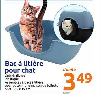 Bac à Litière Pour Chat