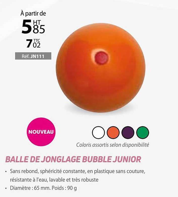 balle de jonglage bubble junior