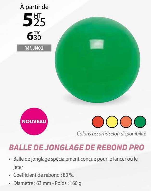 balle de jonglage de rebond pro