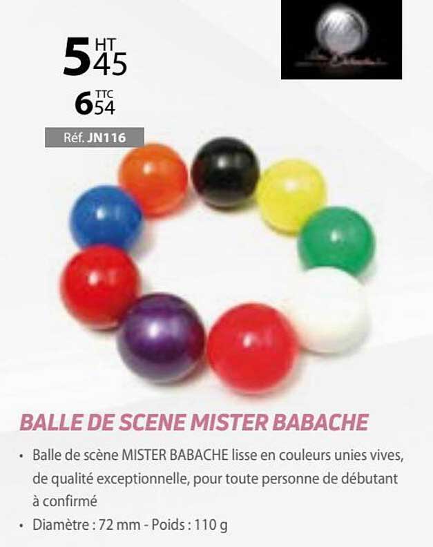 balle de scène mister babache