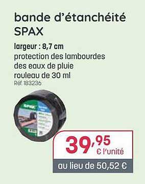 bande d'étanchéité spax
