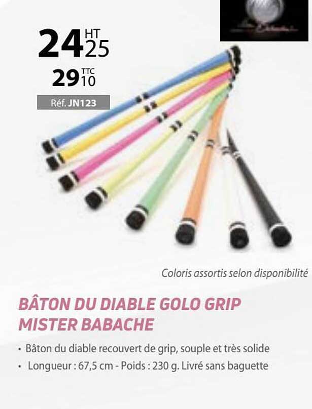 bâton du diable golo grip mister babache