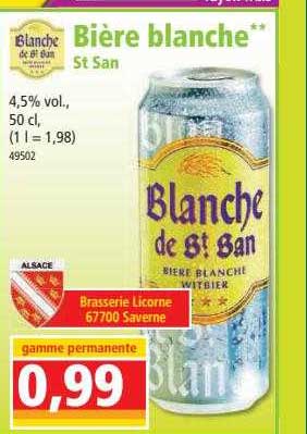 blanche bière blanche st san