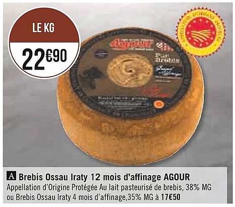 brebis ossau iraty 12 mois d'affinage agour