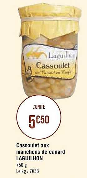 cassoulet aux manchons de canard laguilhon