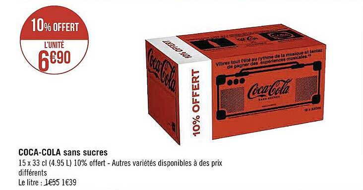 coca-cola sans sucres