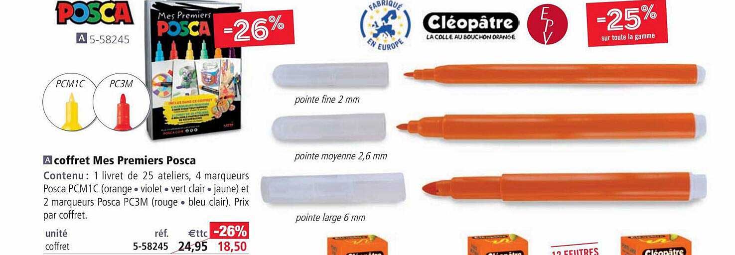 coffret mes premiers posca
