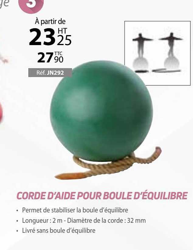 corde d'aide pour boule d'équilibre