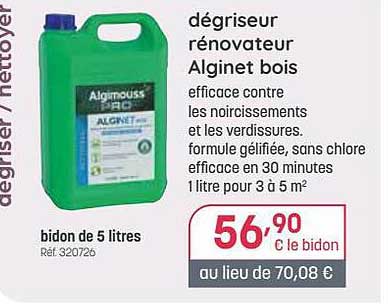 dégriseur rénovateur alginet bois