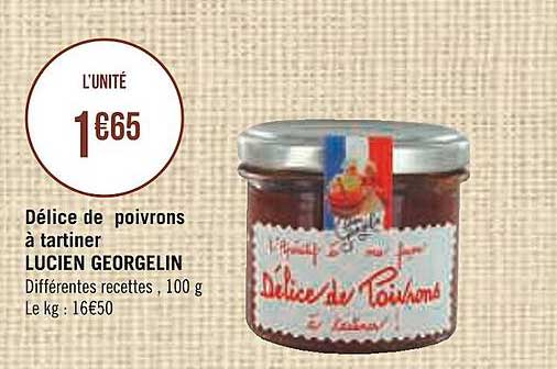 délice de poivrons à tartiner lucien georgelin