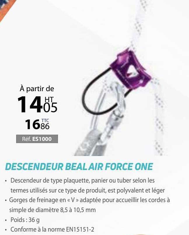 descendeur beal air force one