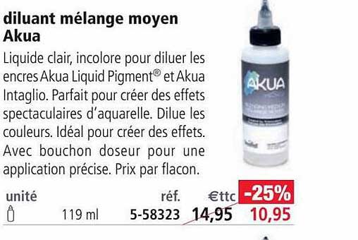 diluant mélange moyen akua