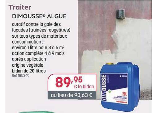 dimousse algue traiter