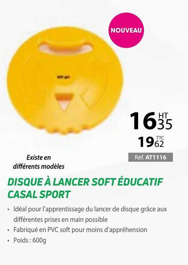 disque à lancer soft éducatif casal sport