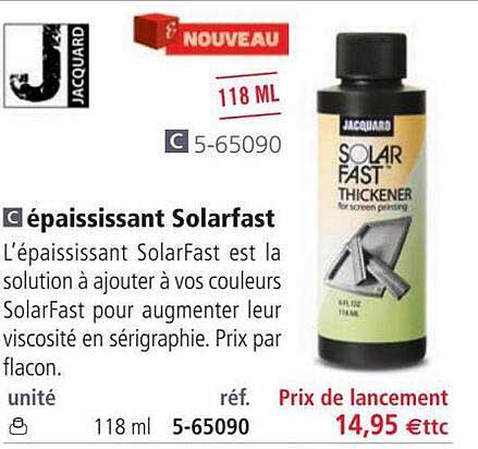 épaississant solarfast