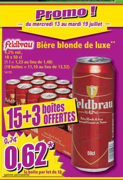 Feldbrau Bière Blonde De Luxe