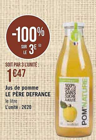 jus de pomme le père defrance