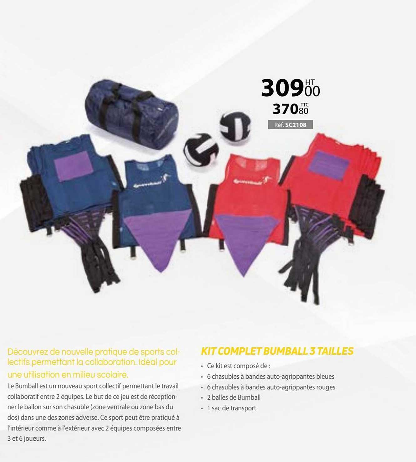 kit complet bumball 3 tailles