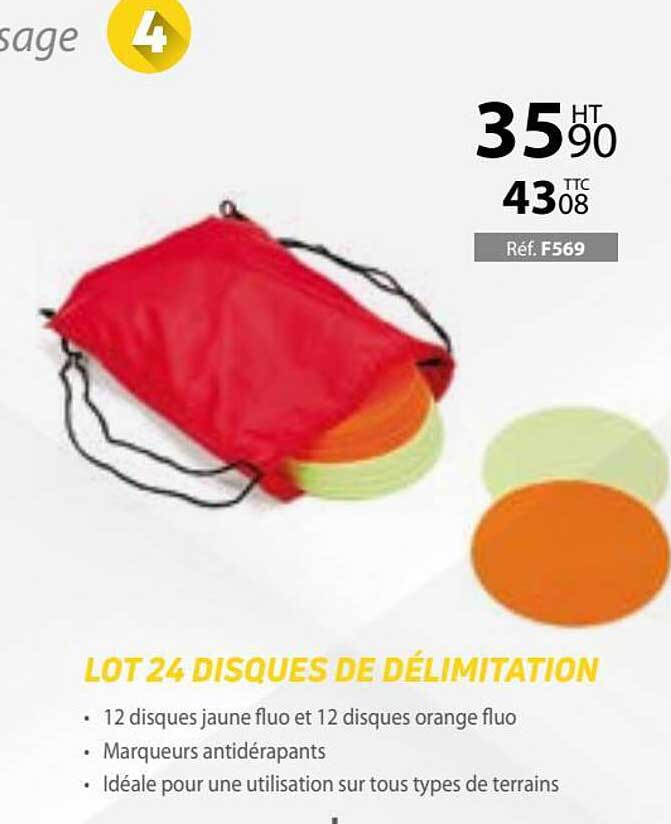 lot 24 disques de délimitation