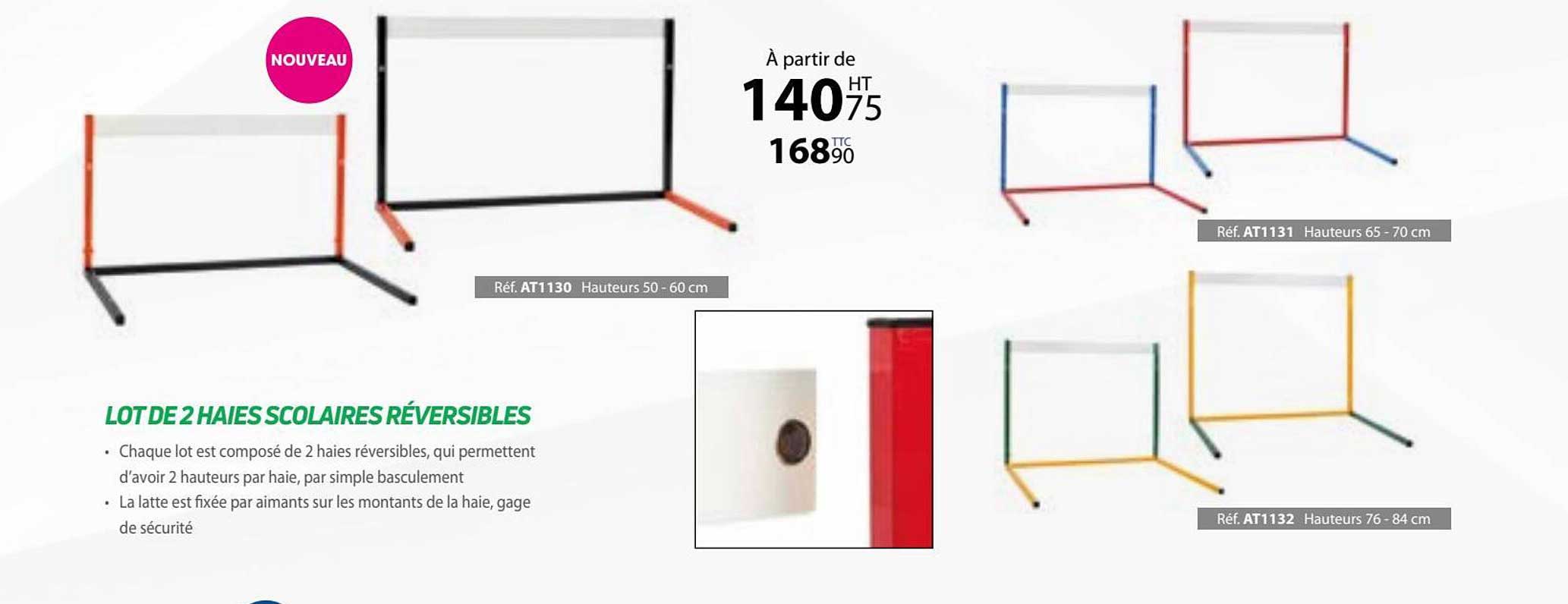 Lot De 2 Haies Scolaires Réversibles