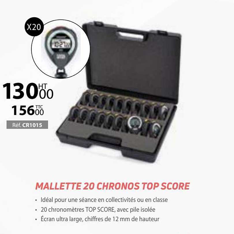 mallette 20 chronos top score