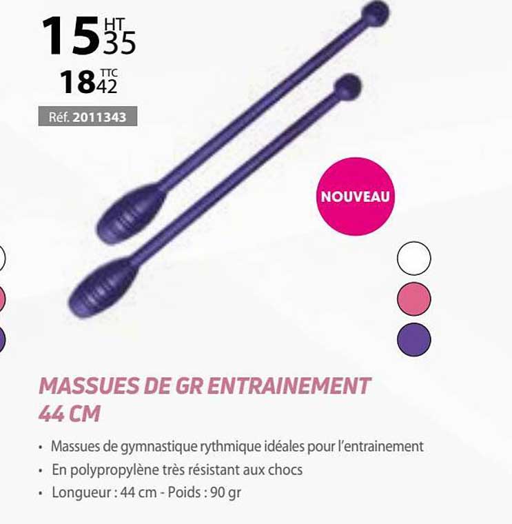 massues de gr entrainement 44 cm
