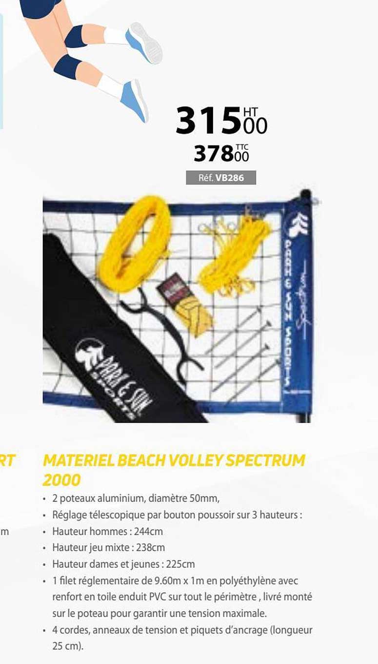 matériel beach volley spectrum 2000
