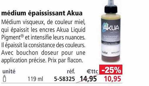 médium épaississant akua