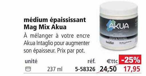 médium épaississant mag mix akua