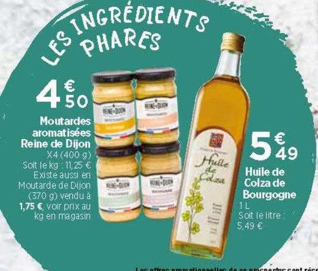 Moutardes Aromatisées Reine De Dijon Huile De Colza De Bourgogne