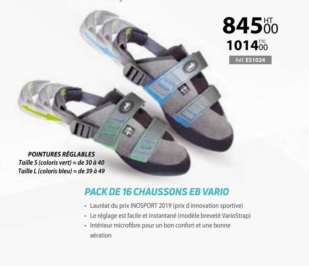 pack de 16 chaussons eb vario