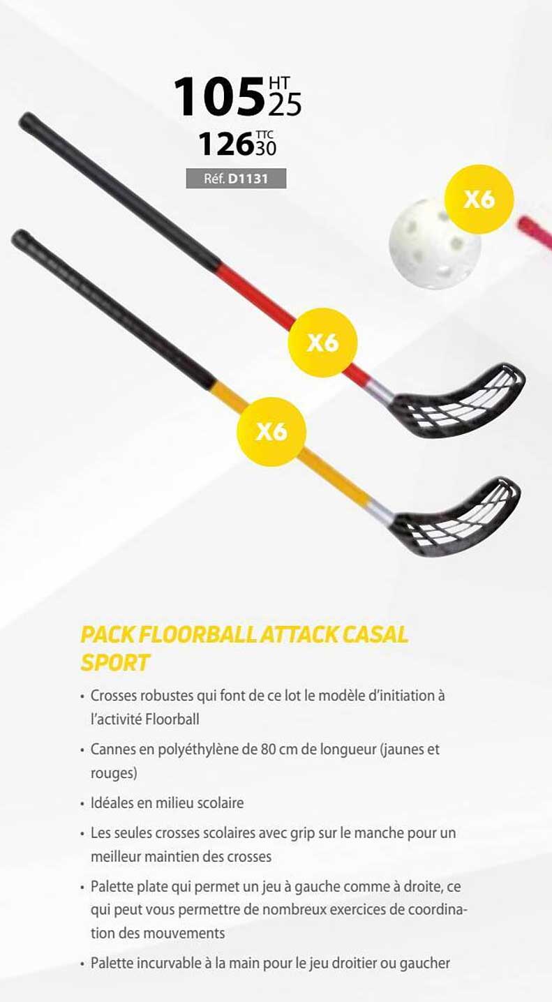 pack floorball attack casal sport