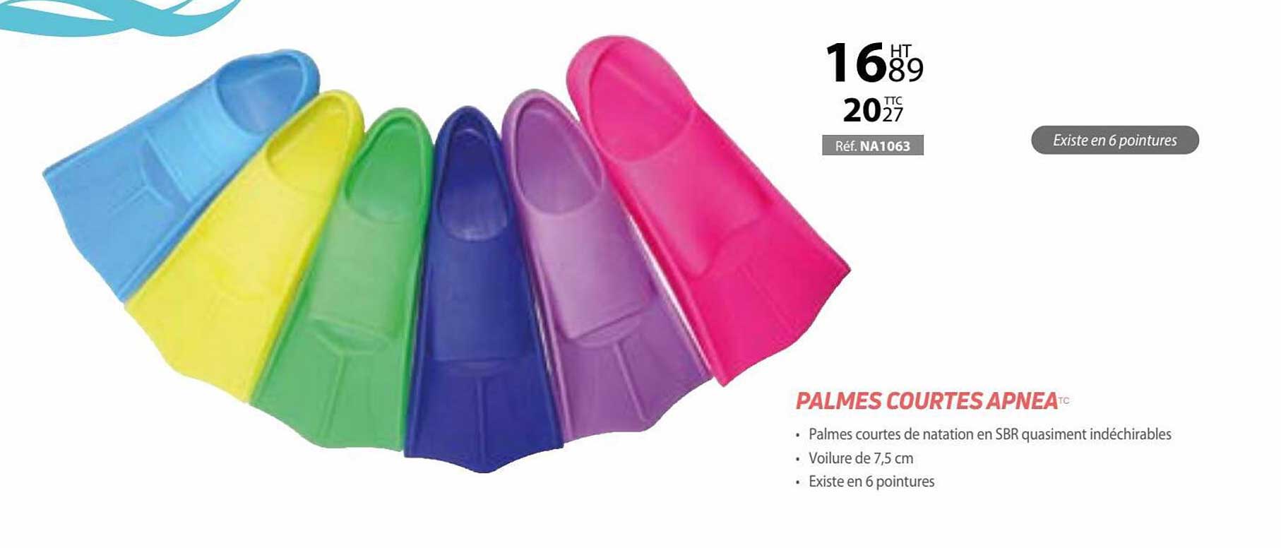 palmes courtes apnea