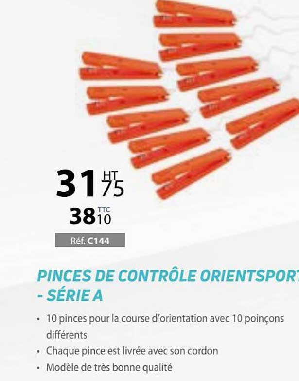 pinces de contrôle orientsport - série a