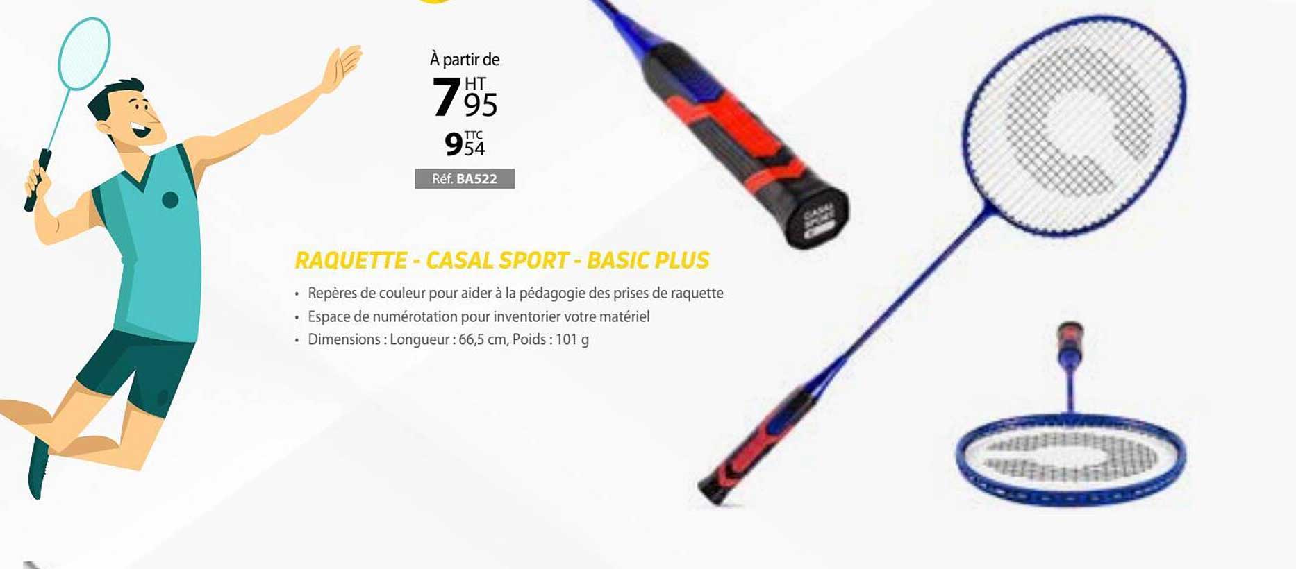 raquette - casal sport - basic plus