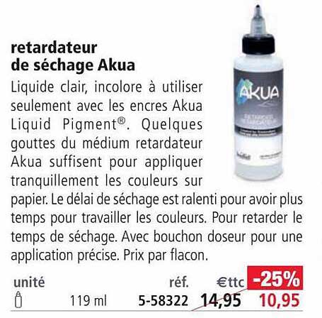 retardateur de sachage akua