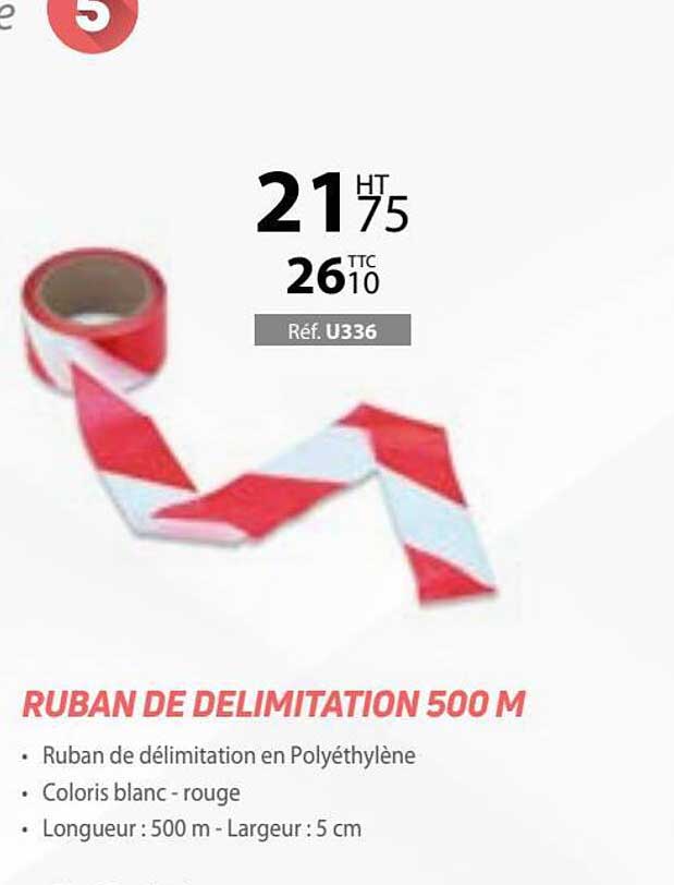 ruban de délimitation 500 m