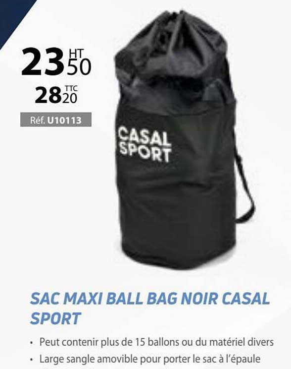 sac maxi ball bag noir casal sport