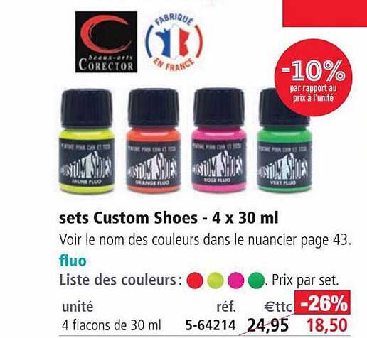 sets custom shoes - 4 x 30ml