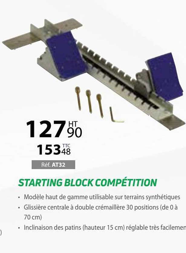 starting block compétition