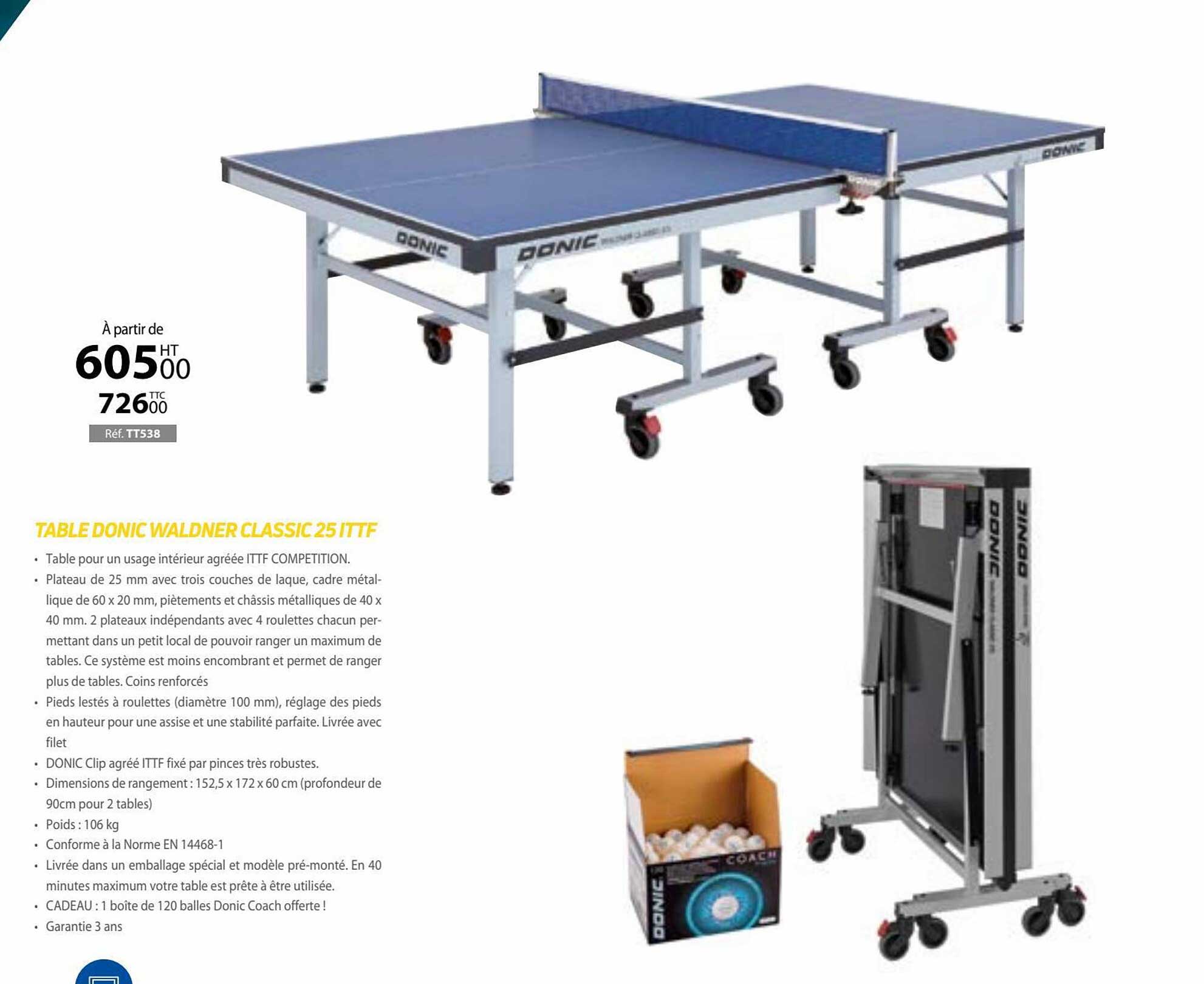 table donic waldner classic 25 ittf