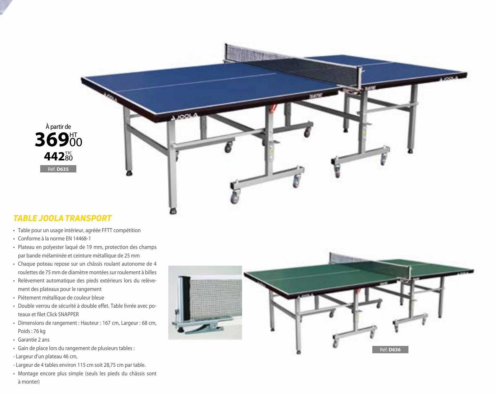 table joola transport