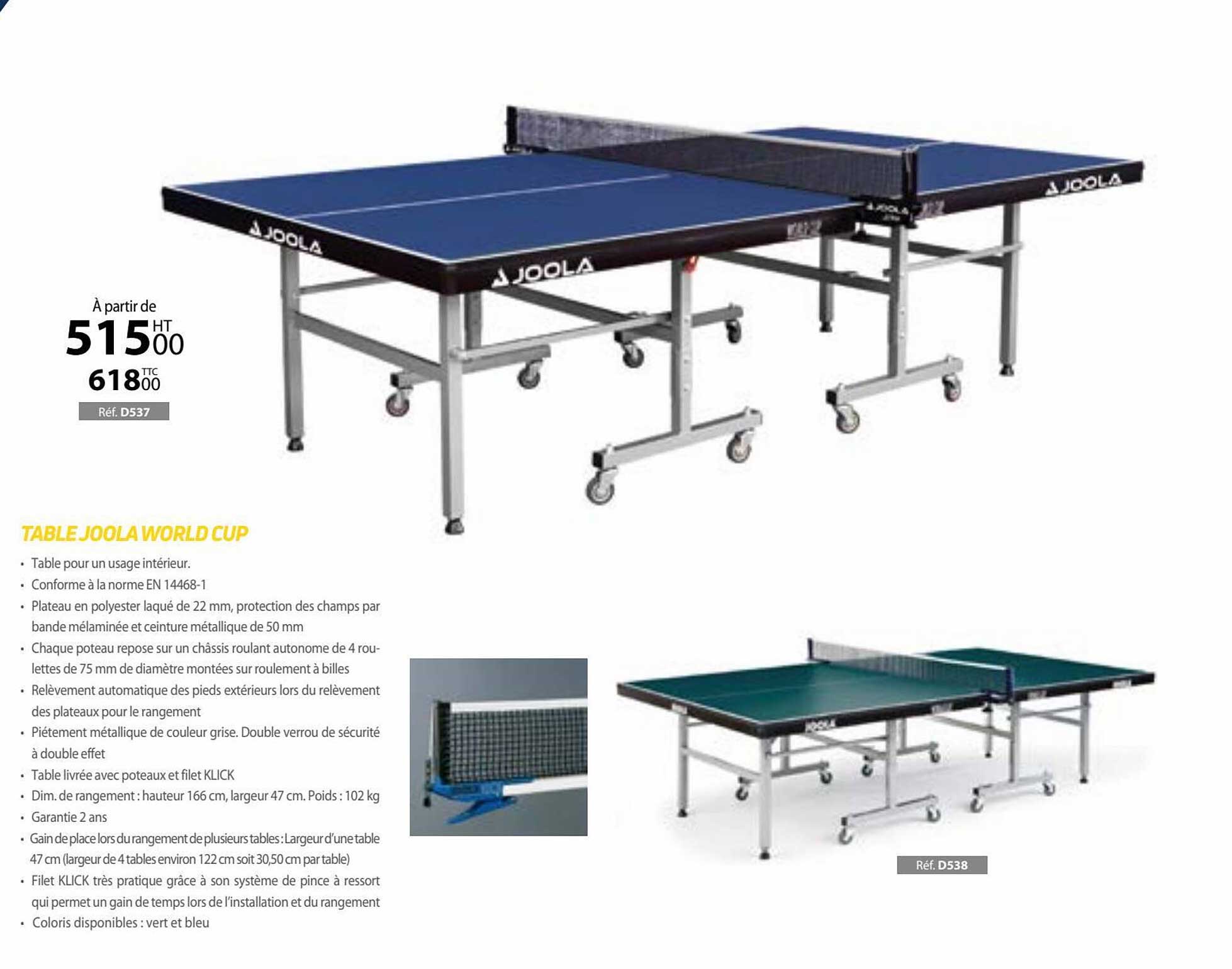 Table Joola World Cup