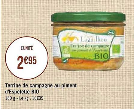 terrine de campagne au piment d'espelette bio