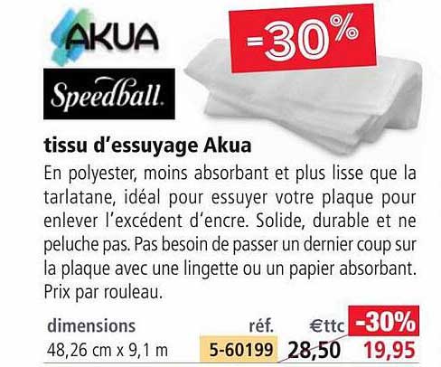 tissu d'essuyage akua