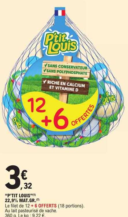 "p'tit louis" 22,9% mat.gr.