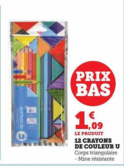 12 Crayons De Couleur U