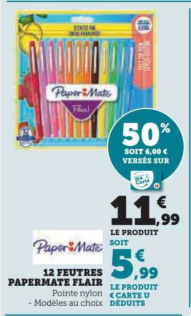 12 Feutres Papermate Flair